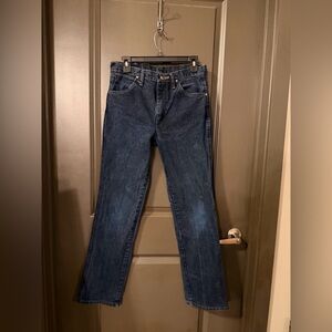 Wrangler Dark Blue Straight Leg Women's Jeans